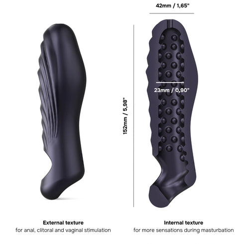 Penis Sleeve Ryzer Manwan Black Plum